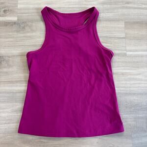 Lululemon Align Waist-Length Racerback Tank Top Magenta Purple Women Size 6
